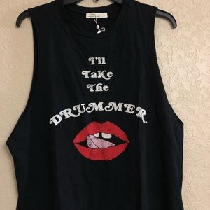 “I’ll take the drummer” tank